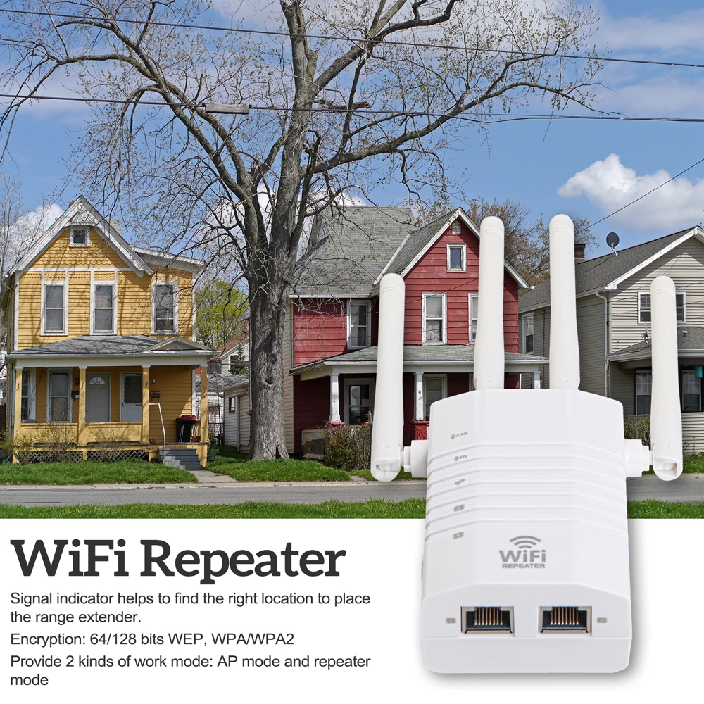 R1205U 1200 Мбит/с Wi-Fi усилитель Беспроводной ретранслятор двухдиапазонный 2 4 ГГц 5 м