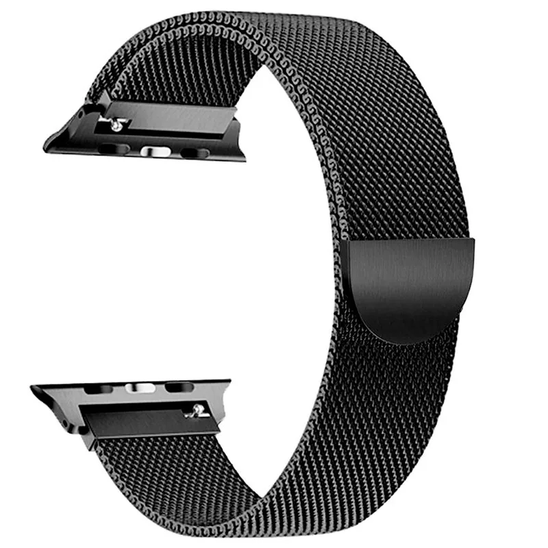 Ремешок для часов, Миланская петля, ремешок для наручных часов Apple Watch 1/2/3, 42 мм, 38 мм, версия браслет Нержавеющая сталь для наручных часов iwatch серии 4 40 мм, длина-44 мм, ремешок для часов