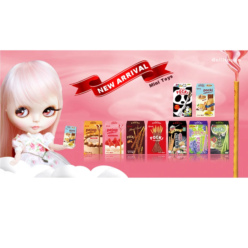 1 комплект 8 коробок мини шоколадное печенье игрушка для ролевых игр кукольный
