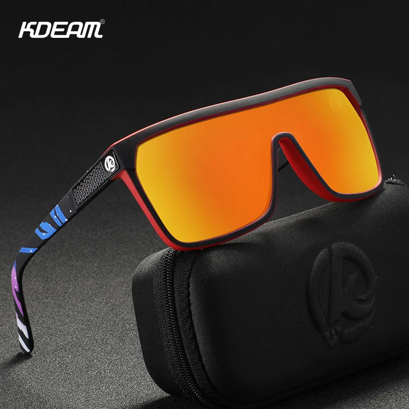 KDEAM новые негабаритные солнцезащитные очки мужские поляризованные UV400 защита