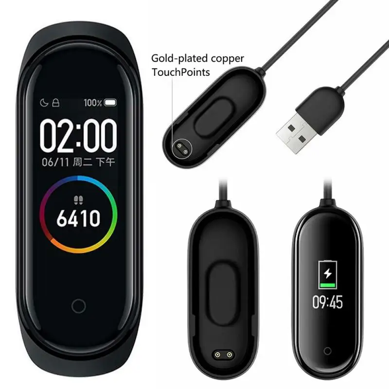 For Xiaomi Mi Band 4 USB Charging Cable Magnetic Wireless Charger Adapter Smart Wristband Bracelet Dropship | Электроника