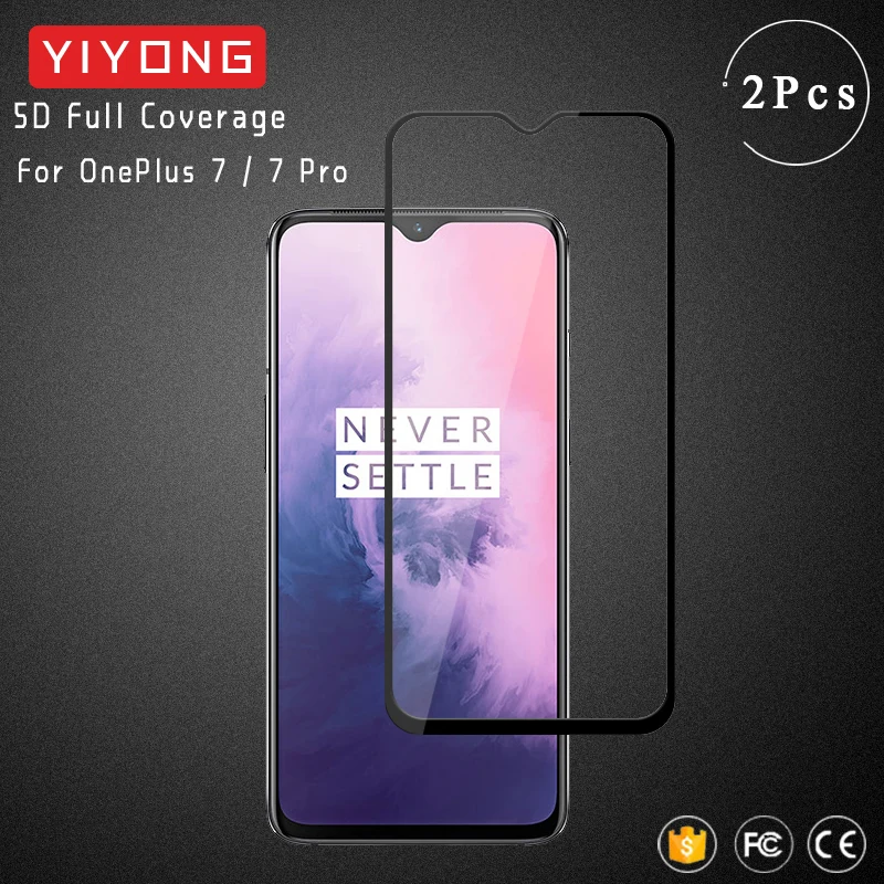YIYONG 5D полное покрытие из закаленного стекла для OnePlus 7 T 6T One Plus 7 T Защита экрана для OnePlus 7 7 T Pro 3D изогнутое стекло