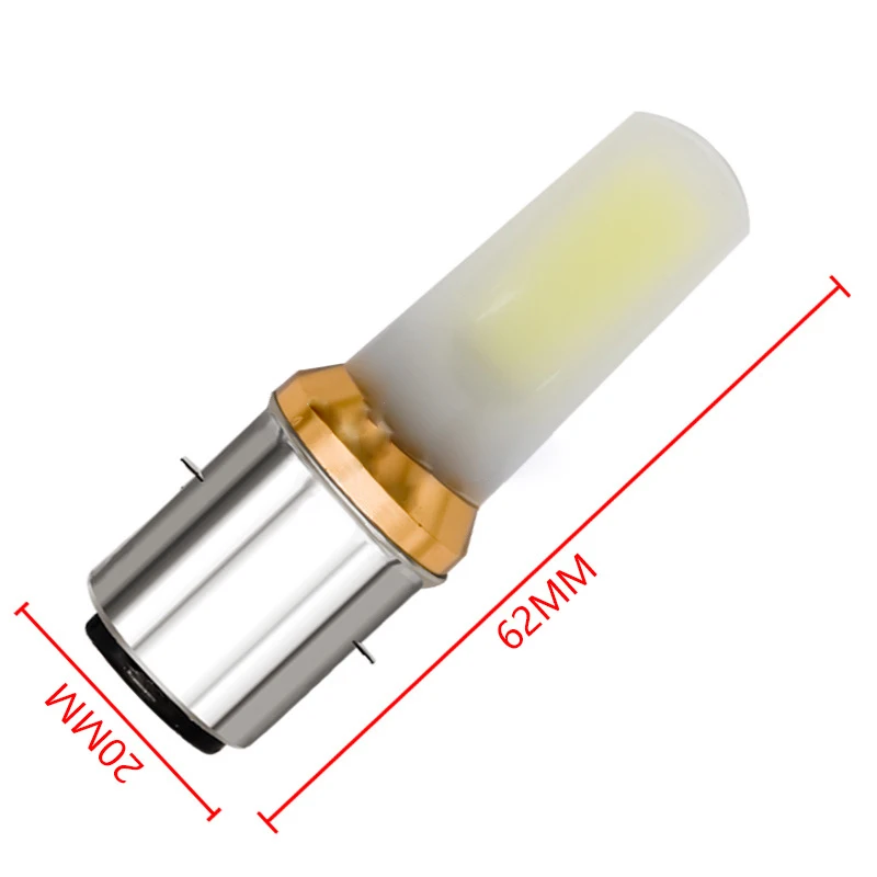 1X H6 BA20D светодиодная COB лампа для мотоцикла H6M P15D PX15D электрическая велосипедная