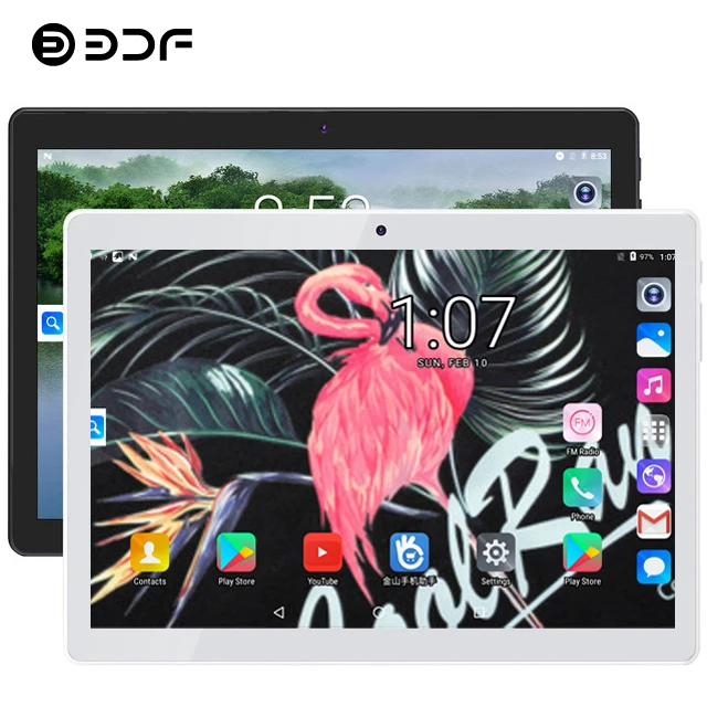 Планшет BDF 10 дюймов Android 9 0 планшеты ПК 8 ГБ/128 ГБ 4G LTE телефонные звонки 10/10 ядер 1280*800