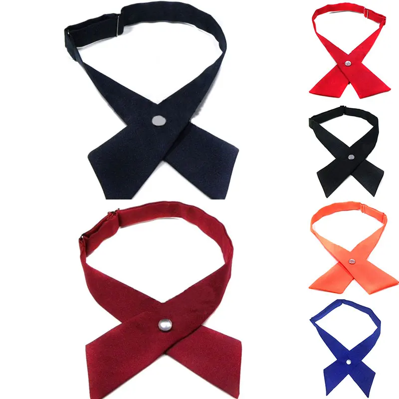 Мужской и Женский Повседневный галстук бабочка Однотонный Регулируемый с