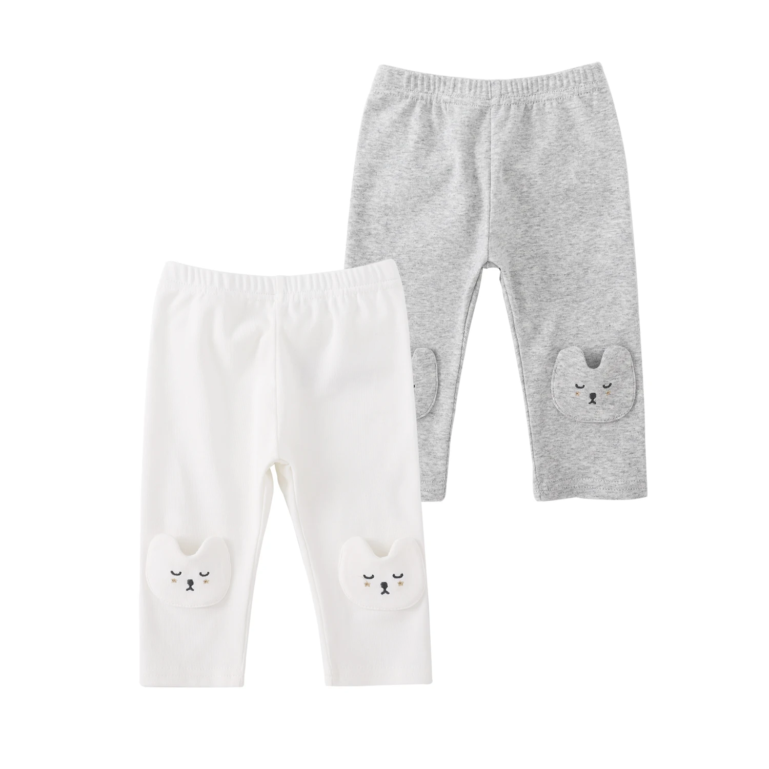 

Pureborn Newborn Baby Girl Pants Cartoon Bunny Infant Toddler Girl Long Trousers Solid Stretch Leggings Spring Autumn Bottoms