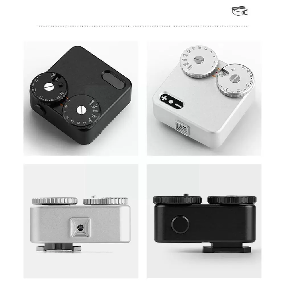 

Type Exposure Meter D Hot Shoe Light Meter For Dual Lens Camera 120/135 Range Finder For Black Silver Color Su X9l8