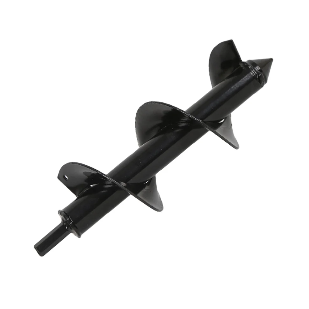 

Garden Auger Spiral Drill Bit Roto Flower Planter Bulb Shaft Drill Auger Yard Gardening Bedding Planting Hole Digger Tool (Black