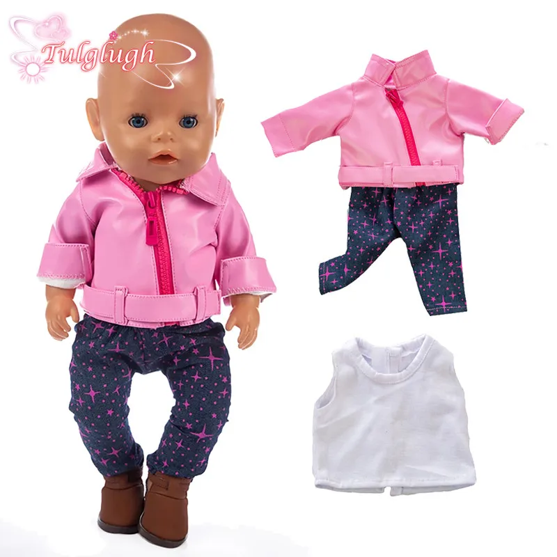 

Black Dot T-shirt and Shorts Suit Fit 18 Inch American 43cm Baby Doll Clothes Accessories,Girls Toys,Generation,Birthday Gift