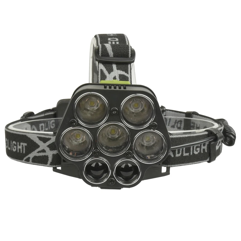 5 шт. XM-L T6 + 2 * XPE Z502507 светодиодный налобный фонарь Micro USB зарядное устройство