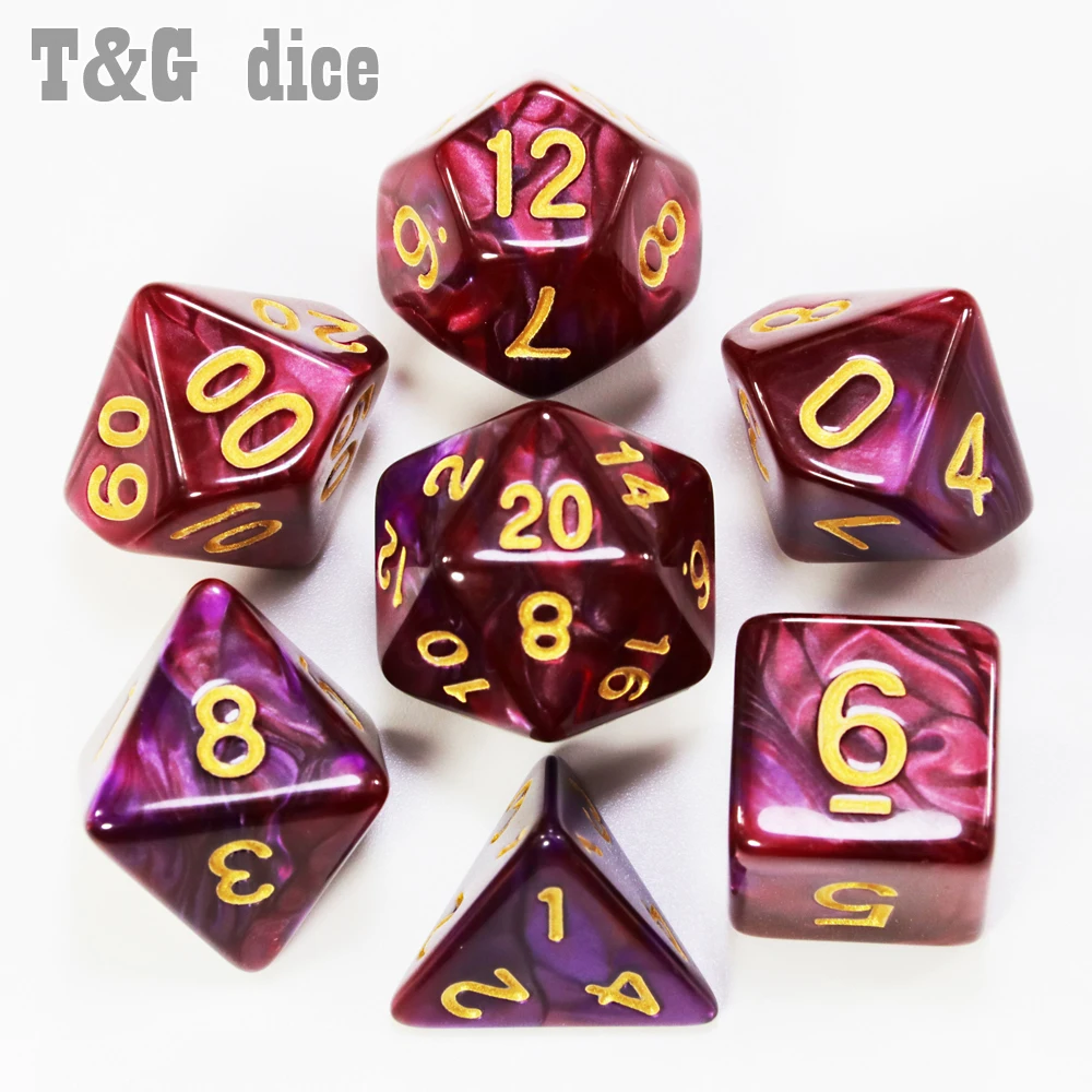 Высший класс 7 шт./компл. 9 цветов на выбор Близнецы Семейные игры DND BoardGame