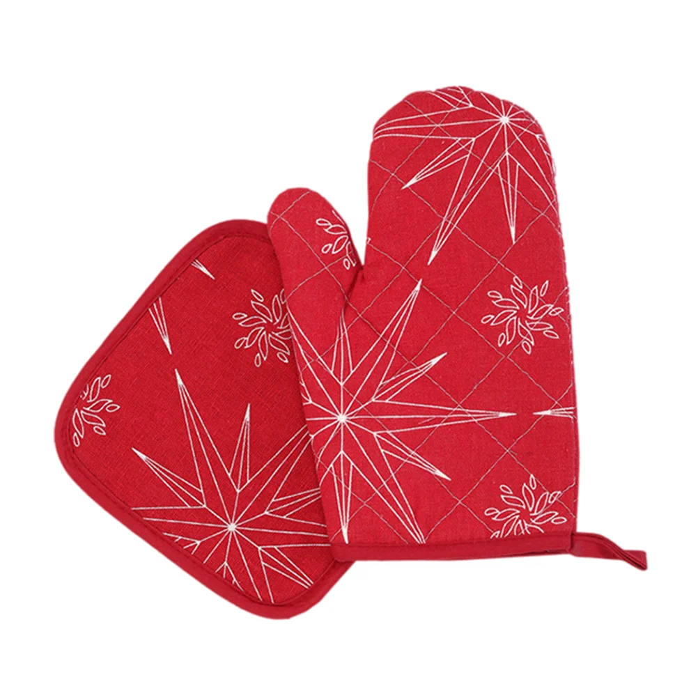 

1 Set Oven Glove Pad Cooking Mitt Baking Oven Glove Mitt Oven Baking Glove