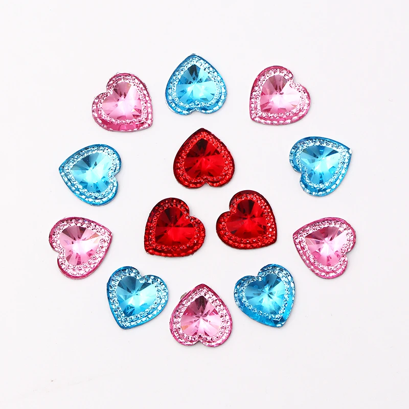 

30/60pcs Pink Blue Red Flat Backside Drill Jewelry Baby Girl Baby Boy Birthday Party Wedding Party DIY Decoration Accessories