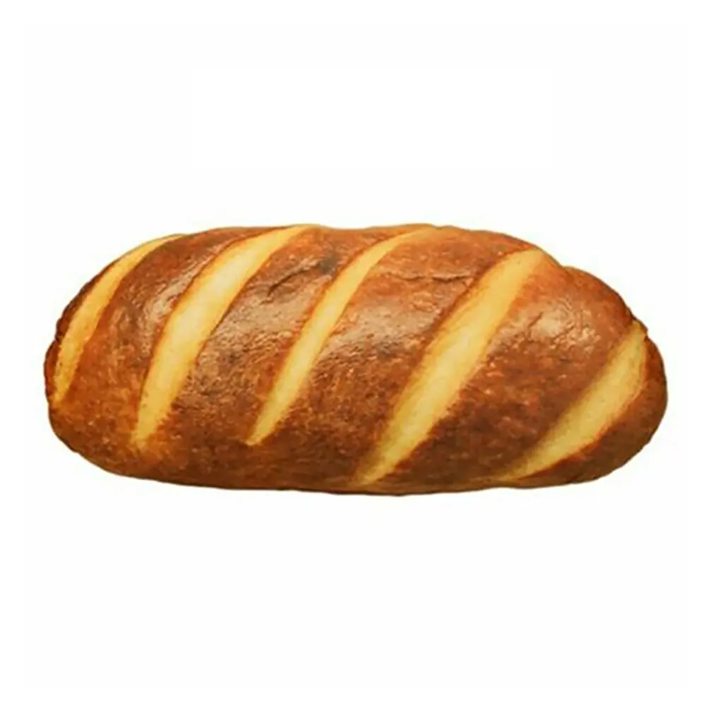 Длинная Подушка для масла хлеба мяса булочек Сезам пиццы стейка плюшевая подушка