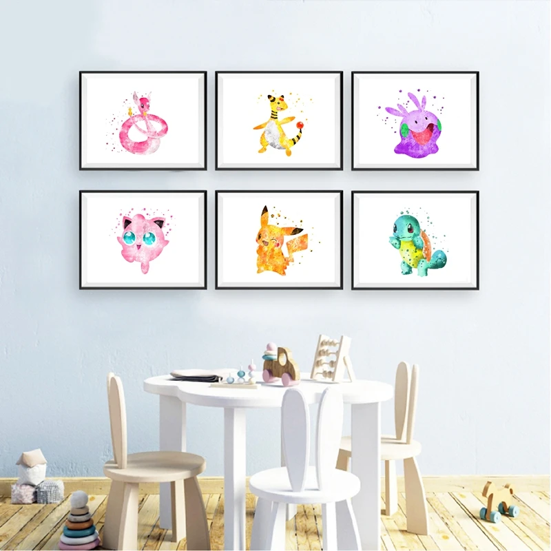 Плакаты и принты для аниме игр Настенный декор детской комнаты чарующий