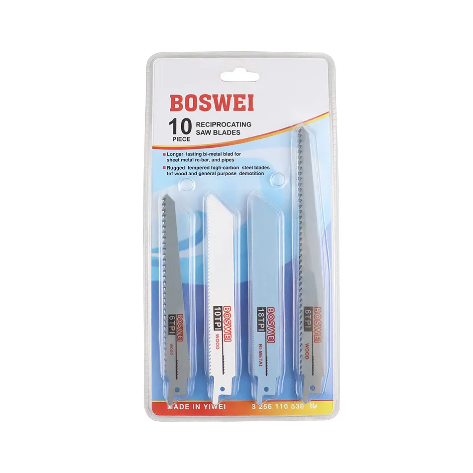 10 шт. лезвия для лобзиков, Сабельная пила, ручная пила, Сабельная пила для дерева, металла, Сабельная пила, аксессуары для электроинструментов