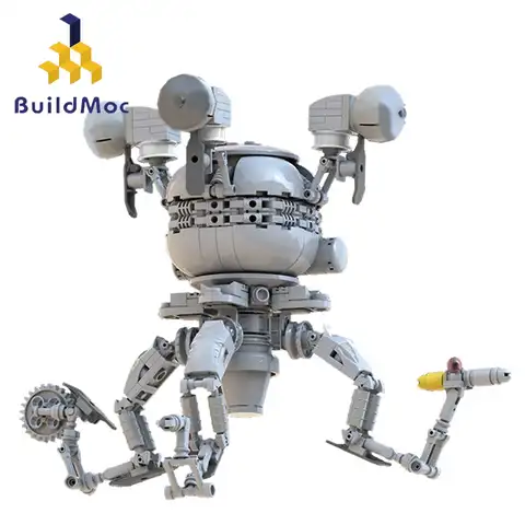 Buildmoc, креативная радиация, удобная фотосессия, игра, механические персонажи, базовая модель, строительные блоки, игрушки, подарок для детей