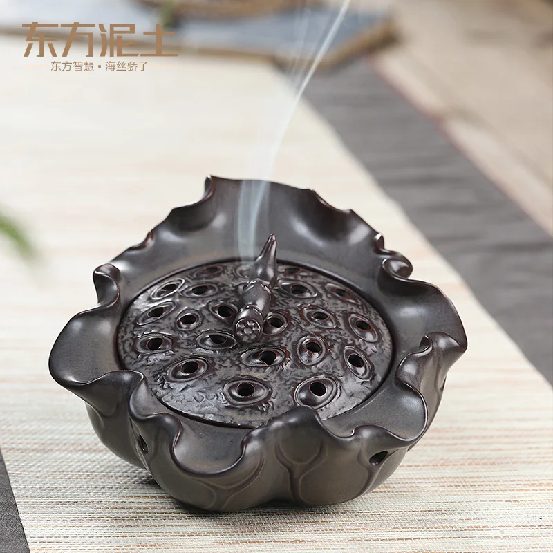Керамика кадило Ладан держатель горелки Joss Stick Ароматические дыма диффузор