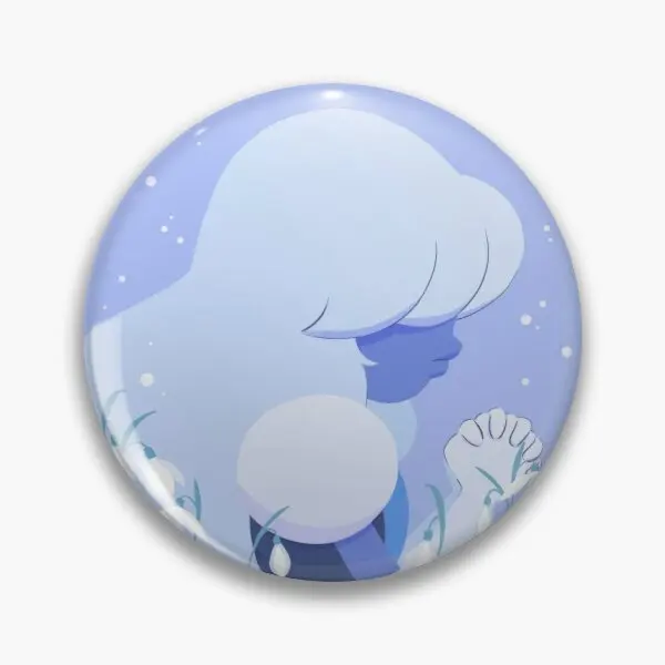 

Pastel Sapphire Portrait Customizable Soft Button Pin Creative Lover Hat Women Collar Fashion Funny Lapel Pin Cute Clothes