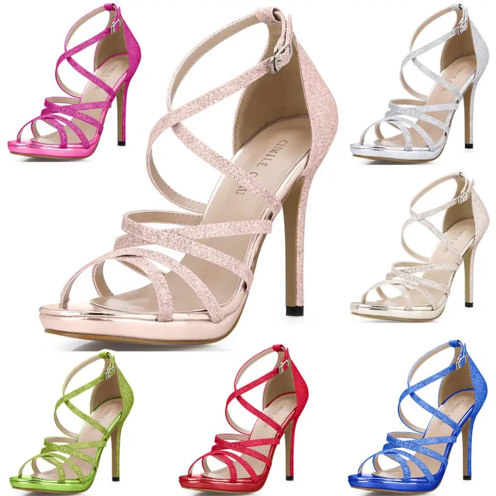 Женские свадебные туфли CHMILE CHAU пикантные вечерние с открытым носком на тонком