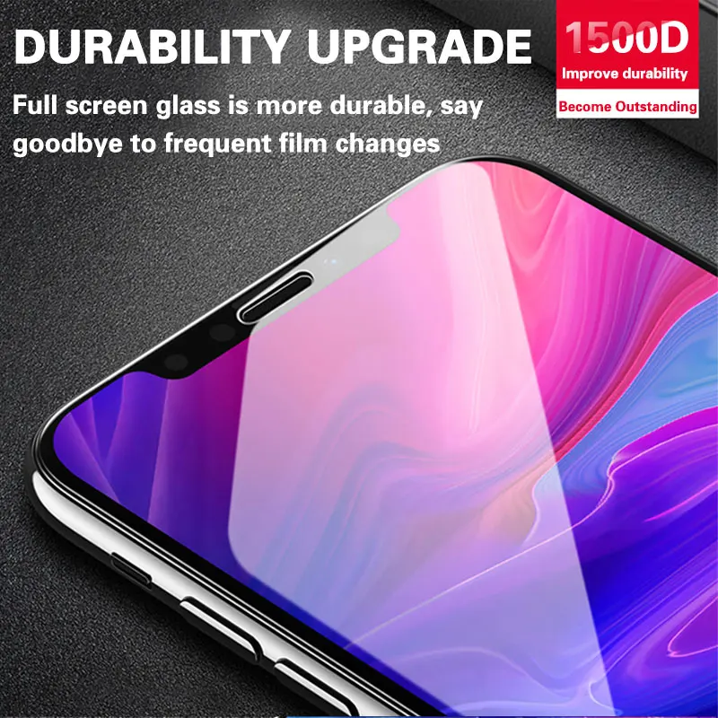 Стекло 1500D для iPhone 11 Pro XS MAX XR X SE 2020 защита экрана изогнутое закаленное стекло 10 7 8 6S