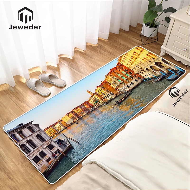 

Venice the City of Water Home Bath Mat Anti-Slip Kitchen Mat Bathroom Floor Mats Carpet Modern Bedroom Carpet Landscape Doormat