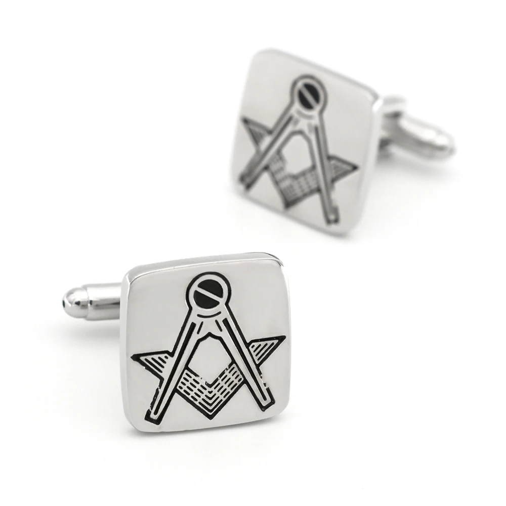 Freemasons запонки для мужчин Masons дизайн качество латунный материал серебряные цветные запонки оптом и в розницу