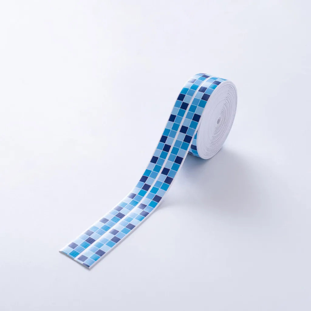 Настенная угловая клейкая лента для ванной комнаты цветная плетеная