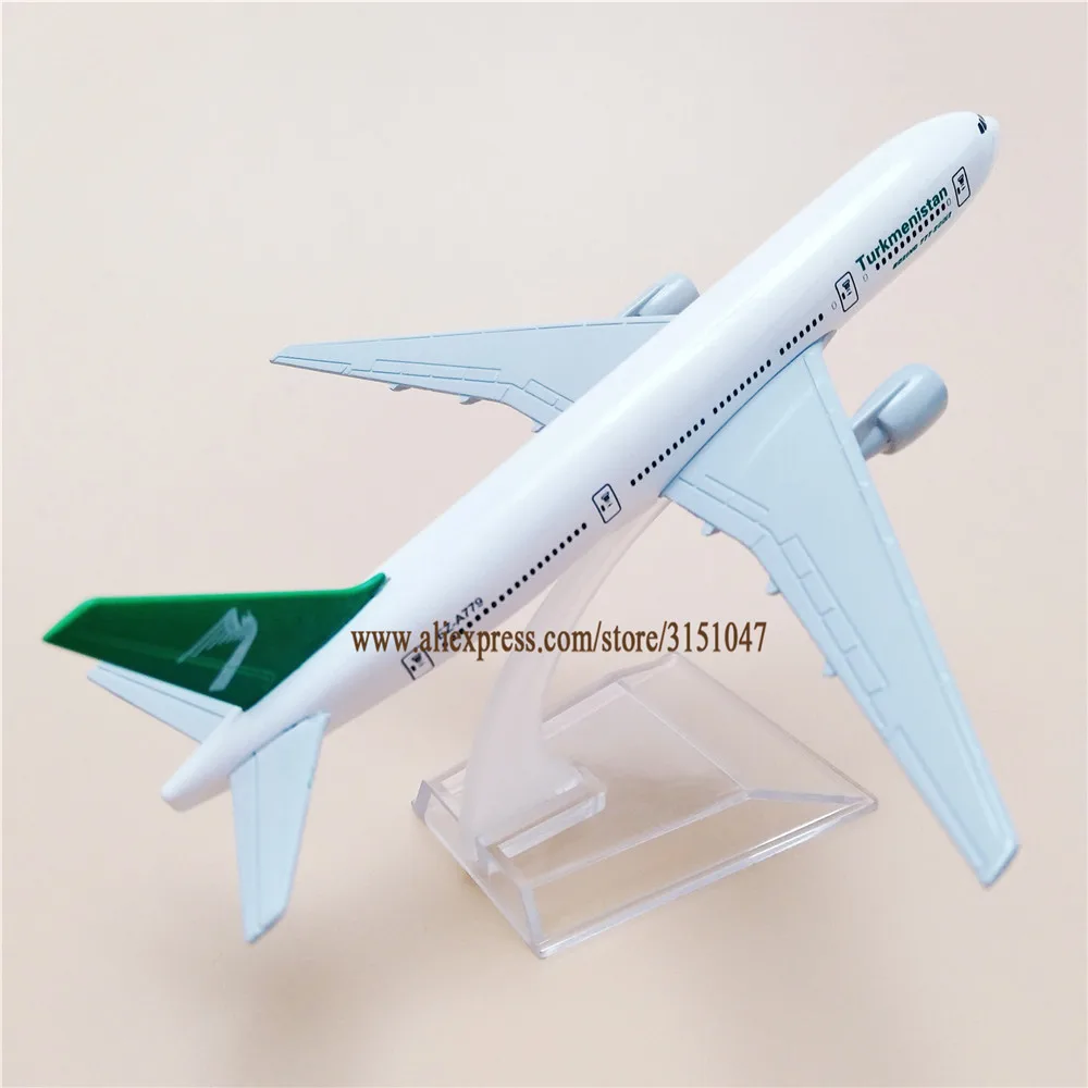 16 см модель воздушного самолета из металлического сплава Turkmenistan B777 Airways Aircraft Boeing
