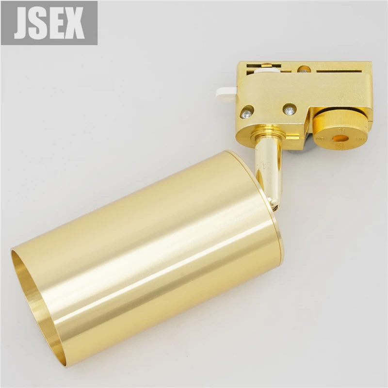 Светодиодный Трековый светильник черного/золотого цвета алюминиевый Точечный