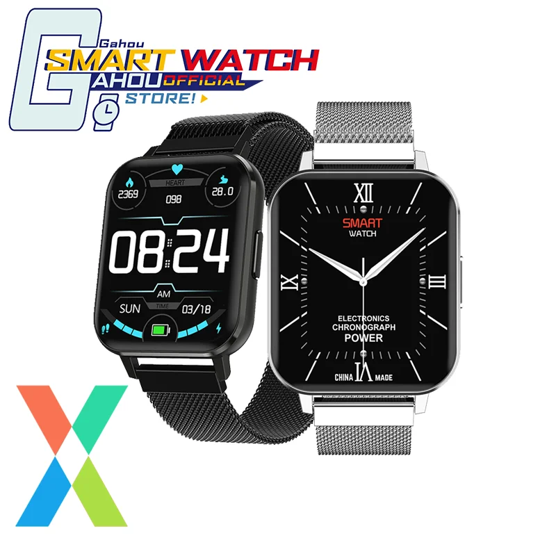 Смарт часы мужские для Apple Watch ECG фитнес трекер Bluetooth IOS Android PK Amazfit Neo Haylou Ls02 w26