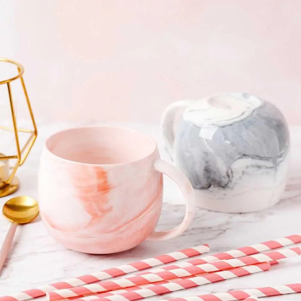 Кружка с мраморным рисунком креативная керамическая кофейная кружка чашка для