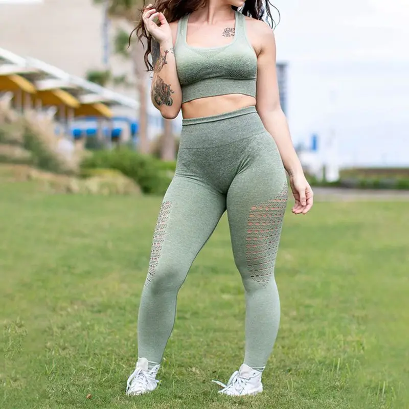 Бесшовные Леггинсы для йоги с высокой талией штаны женские трико бега