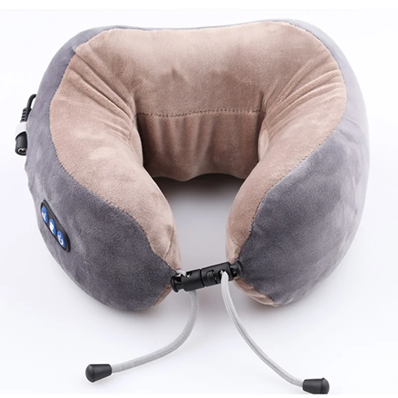 Массажная U-образная подушка многофункциональная портативная электрическая для