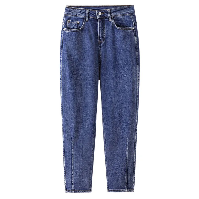 

Women Jeans Plus Size Loose Softener Jean Femme Mom Ankle-length Blue Denim Harem Pants 4xl