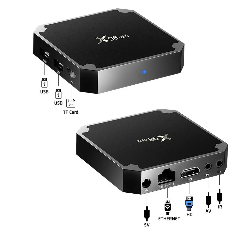 X96 Мини Android 7,1 ТВ приставка с 1 год NEO Pro IP tv подписка смарт-приставка Amlogic S905W 2,4 ГГц WiFi 4K HD медиаплеер