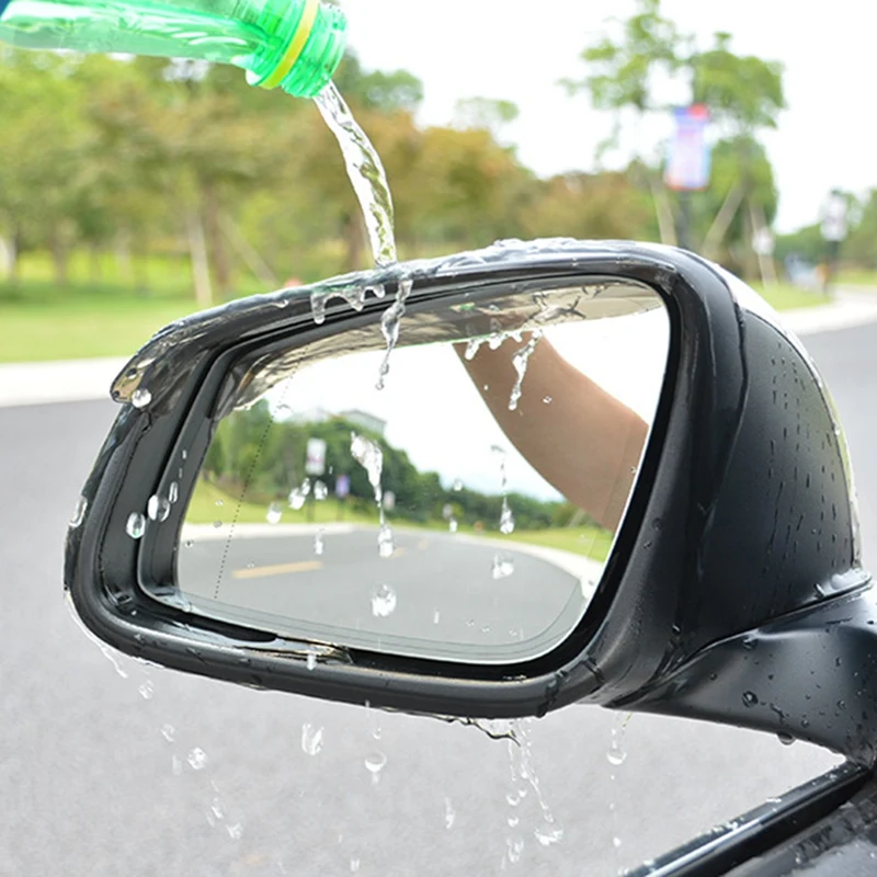 

Car Rearview Mirror Rain Eyebrow Mirror Reversing Rainproof Universal 2-Piece Rearview Mirror Rain Eyebrow Rain Cover 182*58mm