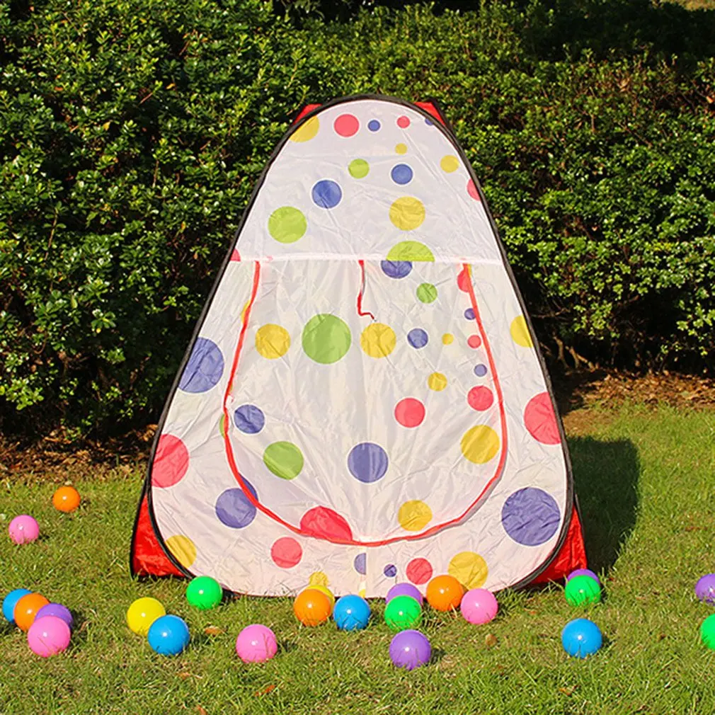 Треугольная форма складной Крытый Открытый играющие дети палатка Забавные Дети
