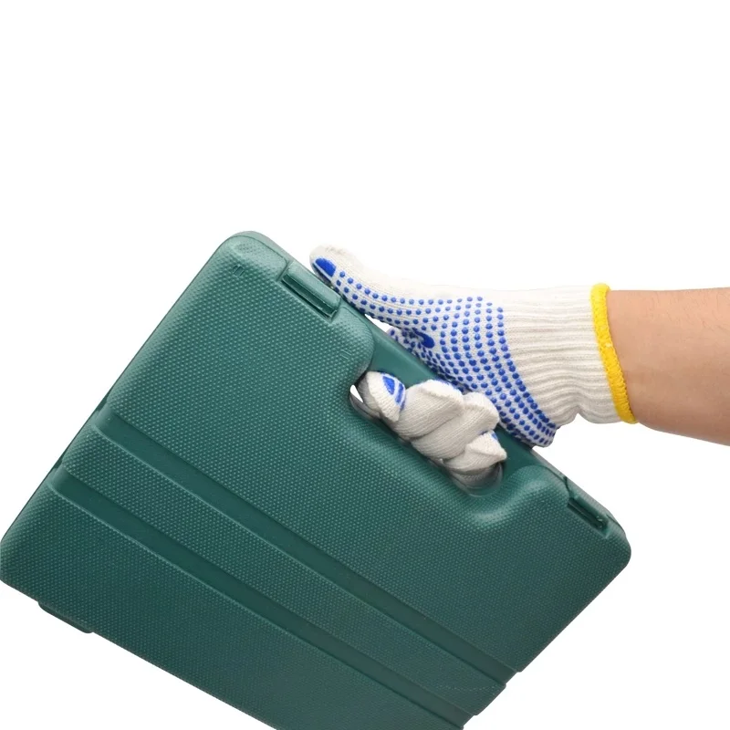 

Labor 700 grams of plastic yarn gloves point glue glove cotton antiskid point bead gloves