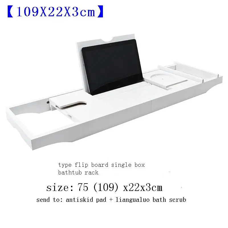 

Porta Libri Bamboo Storage Bathroom Tub Shelf Vassoi Vasca Tablette Plateau Accessoires Baignoire Tray Bathtub Bath Frame