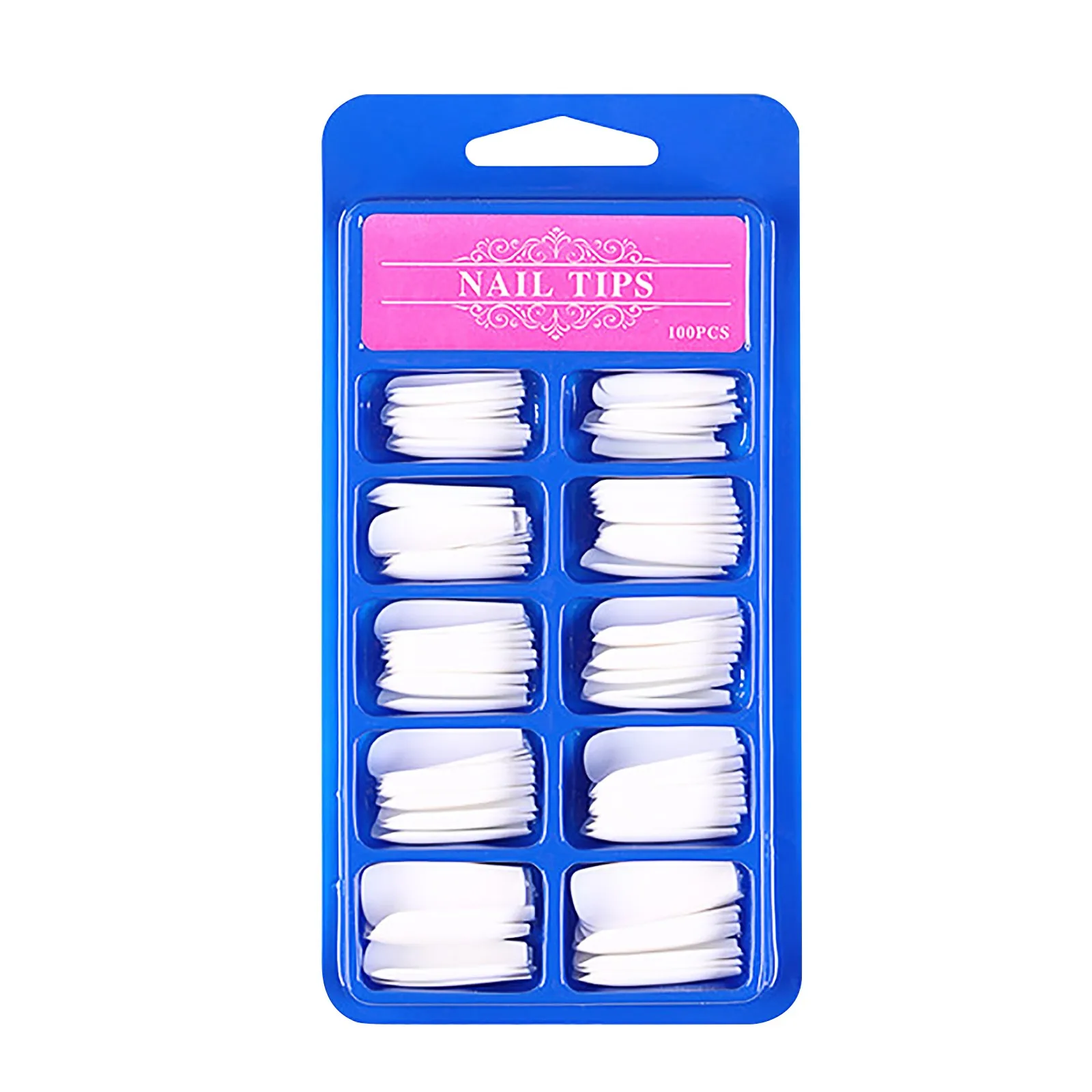 100 шт конфеты Цвета длинные балерина поддельные ногти естественный вид гроб