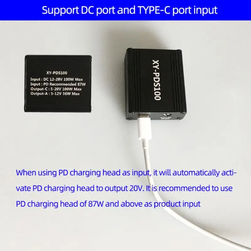 XY-PDS100 QC4.0 QC3.0 Type-C 100 Вт понижающий мобильный телефон модуль быстрой зарядки для