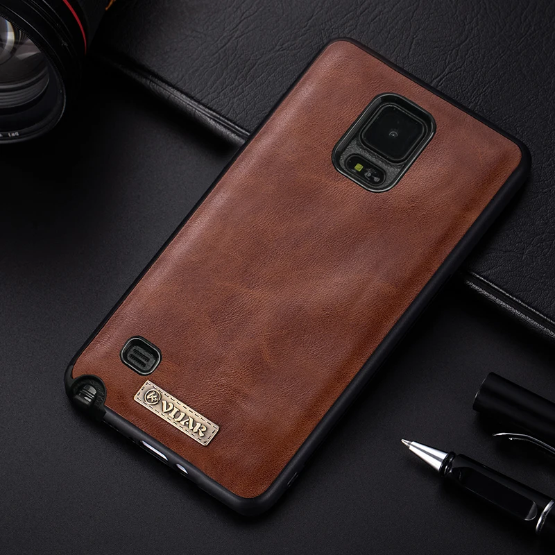 VIJIAR Мягкий ТПУ силиконовый чехол для Samsung Galaxy S4 S5 Note 3 4 Кожаный Note3 Note4 Чехол |