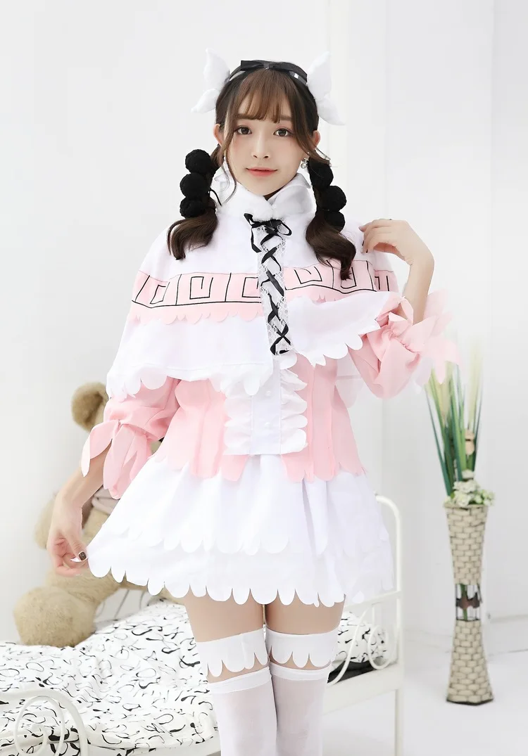 Новый аниме Кобаяши Сан Чино горничной дракон Косплей головной убор парик и