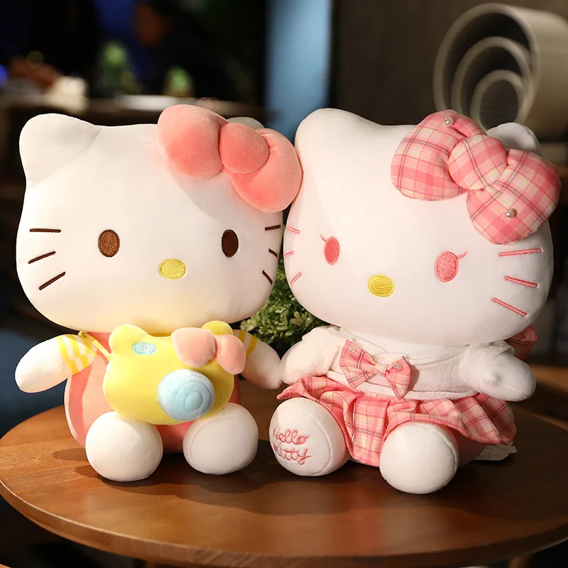 

Hello Kitty Real Life Plush Genuine Original Cute KT Plush Toy Cat Doll Girl Birthday Gifts Tuffed Baby Doll 32cm Toys for Kids