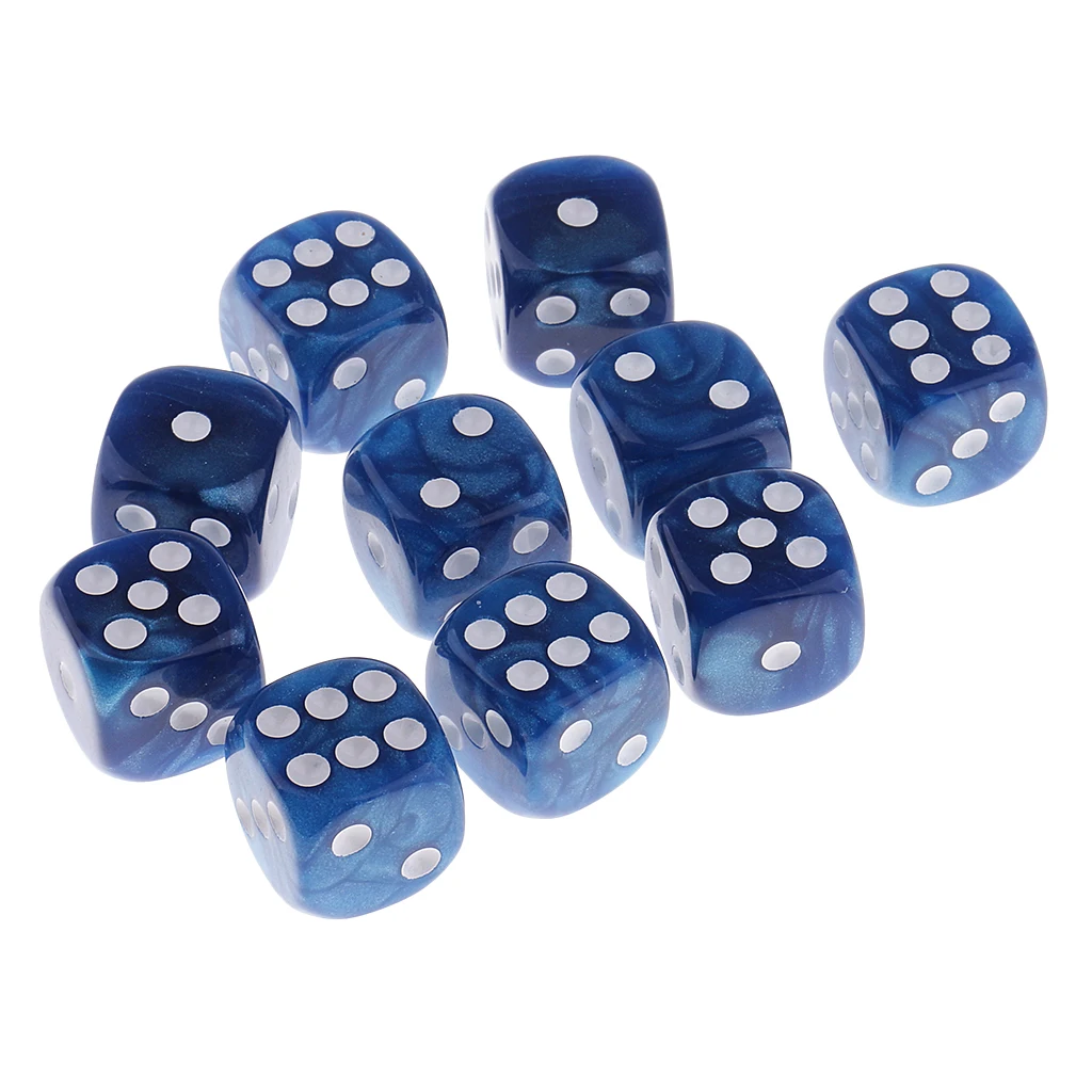 20pcs D6 Spot Dice D10 Digital Set For Board Card Game Props | Спорт и развлечения