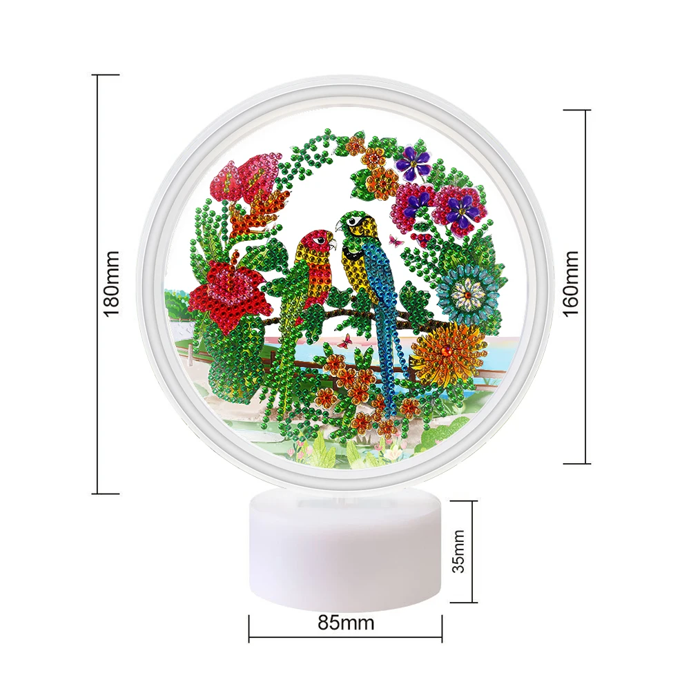 

5D Mosaic Special Shape Diamond Painting Cross Stitch LED Night Light Home Decoration Lamp Electric Light for Party Gift