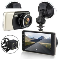 4 inch lcd screen 170 degree dash cam dual lens hd 1080p camera car dvr vehicle video recorder g sensor parking monitor