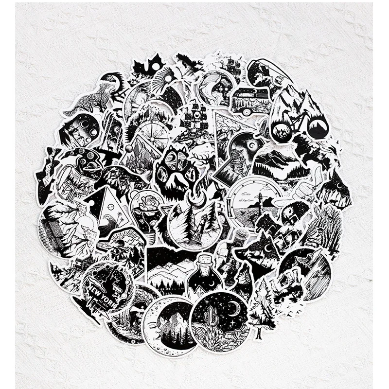 10/30/50 шт. Минималистичные готические граффити наклейки эстетические DIY ноутбук