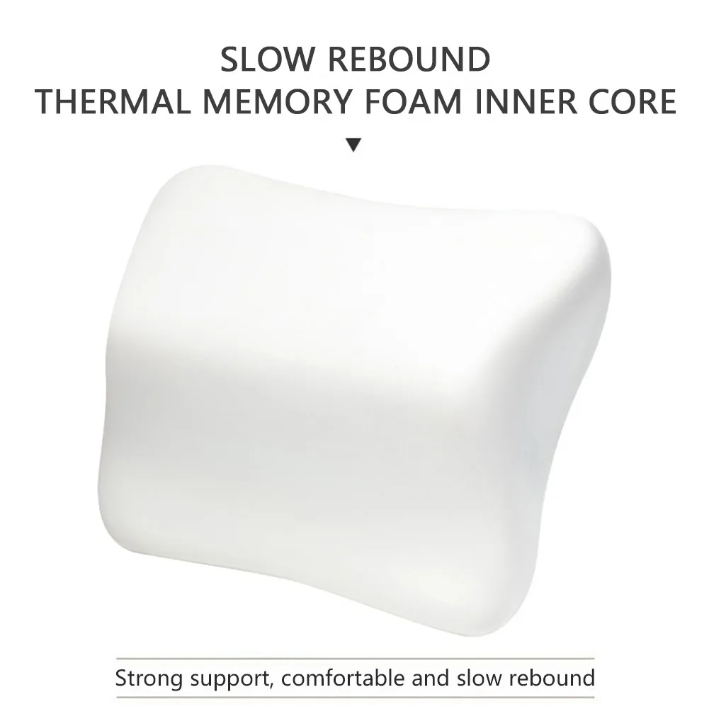 Автомобильная подушка для шеи из ПУ поддержки поясницы автомобильного сиденья